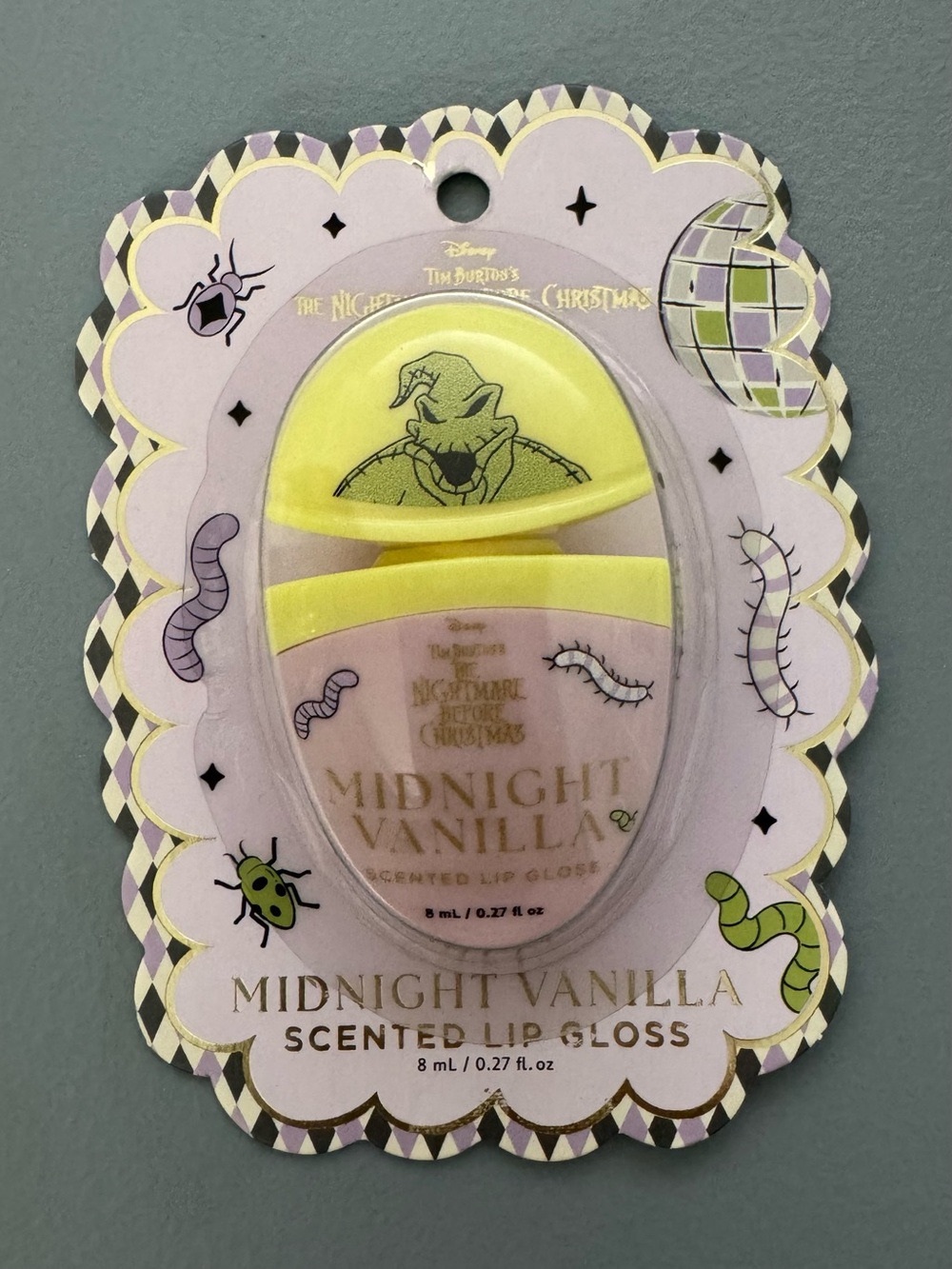Disney the nightmare before Christmas oogie midnight Vanilla Scented Lip Gloss